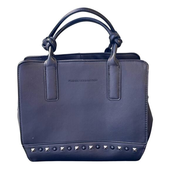French Connection Handbags - French Connection Black Artemis Knotted Top Handle Purse